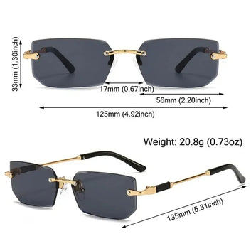 Rimless Sunglasses for Women & Men