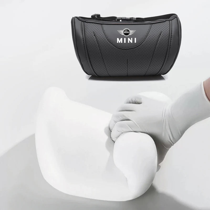 Mini Car Neck Pillow Leather